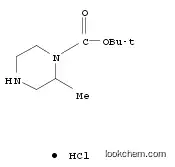 Molecular Structure of 1188263-76-4 (1-Piperazinecarboxylic acid, 2-methyl-, 1,1-dimethylethyl ester, hydrochloride (1:1))